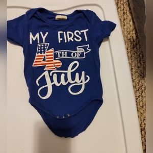 6-12 months "My First 4th of July" Onesie